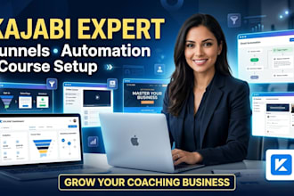 setup your kajabi coaching website funnel and automation