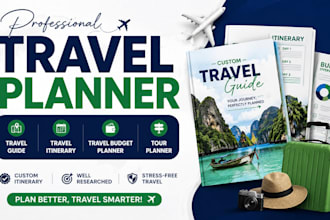 create travel guide, travel budget planner, travel itinerary, tour plans