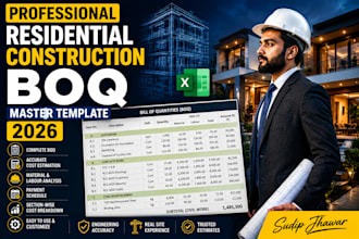 prepare professional construction boq and cost estimation report