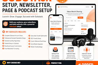 substack setup, substack newsletter, substack page podcast setup