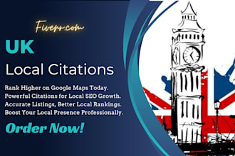 manually create UK local SEO citations