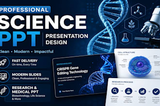 create professional biotechnology and scientific powerpoint presentations