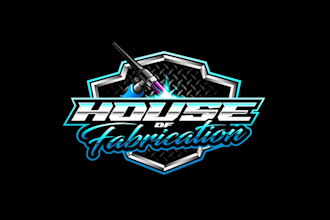 design creative beautiful fabrication logo for you in just 1 day
