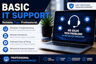 provide basic IT support and PC troubleshooting remotely