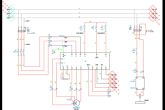 draw professional electrical schematics and circuit diagrams in autocad