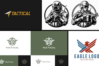 design stunning military patch, logo and badge