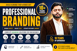 design a professional logo, branding kit and brand identity