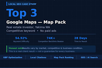 do local SEO and gbp optimization for google maps ranking USA