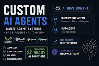 build a custom ai agent or multi agent system using langchain and openai