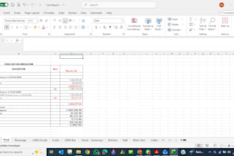 create food costing and inventory sheets in excel