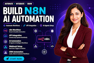 build n8n automation workflow API integration and ai agent setup