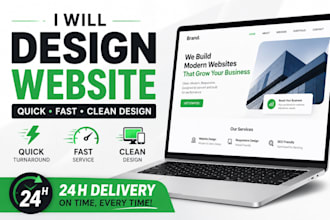 design a modern website for your brand