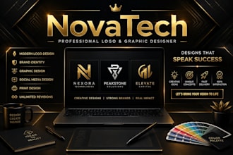 do fast graphic and logo design for businesses