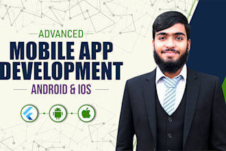 develop a flutter mobile app for android and ios