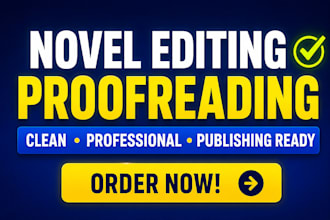 novel book editing novel formatting novel proofreading copy and line edit novel