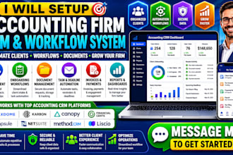 setup accounting firm CRM taxdome karbon canopy netsuite method CRM liscio