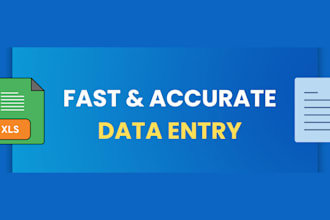 do fast and accurate data entry, excel, copy paste and typing work