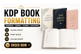 format workbook, journal, planner and low content book for amazon KDP publishing