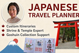 create a personalized japanese shrine travel itinerary