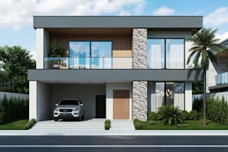 do 3d cgi exterior design with realistic 3d rendering