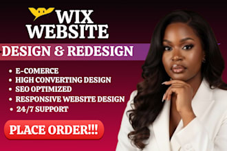 design,redesign wix website, wix ecomerce store,wix online store