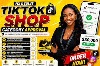 setup tik tok shop, fix tik tok shop category approval, approve rejected product
