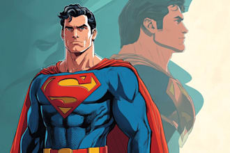 superhero character for comics