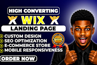 design or redesign wix landing page,wix one page website or sales page with SEO