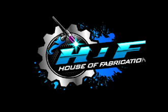 make awesome gorgeous fabrication logo in one day