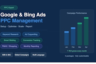 set up and manage your google and microsoft bing campaigns