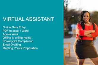 be your virtual assistant VA for your admin tasks