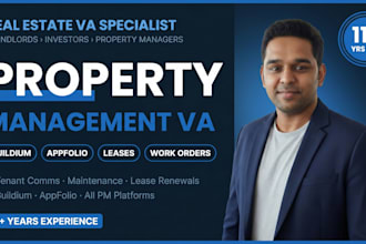 be your property management virtual assistant on buildium and appfolio