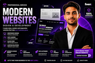 redesign your website into a modern responsive website