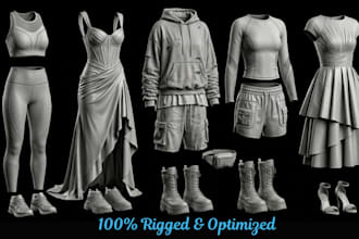 make custom fitted mesh second life clothes using clo 3d and marvelous designer