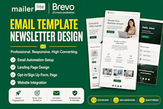 design mailerlite email template setup mailerlite automation mailerlite expert