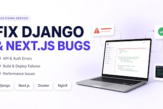 fix django and nextjs bugs and API errors