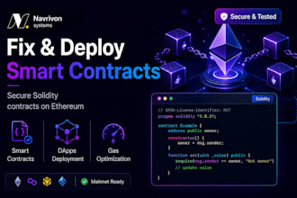 fix and deploy ethereum smart contracts solidity