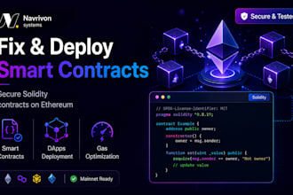 fix and deploy ethereum smart contracts solidity