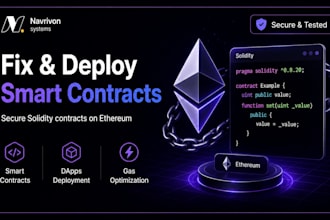 fix and deploy ethereum smart contracts solidity