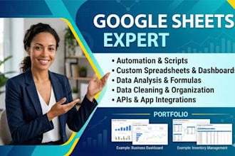 be your google sheets expert for automation and custom spreadsheets