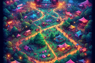 design visitor friendly theme park navigation map