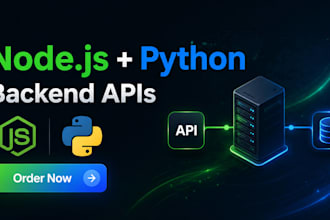 build node js and python backend developer
