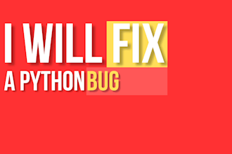 fix a bug in your python program or project