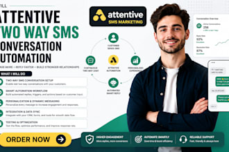 attentive two way sms conversation automation personalization setup