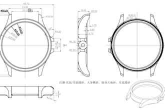 design watch in cad files, 3d model, 3d render, cnc and technical drawing