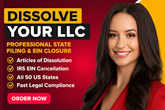 dissolve your llc, close ein, and legally close your US company