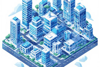 design modern isometric event and venue maps