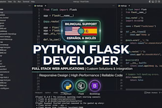 build a custom full stack web app using python flask