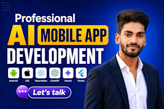 ai mobile app development ai chatbot ai website ai saas as ai developer