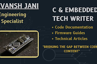 write technical articles on c programming and embedded systems